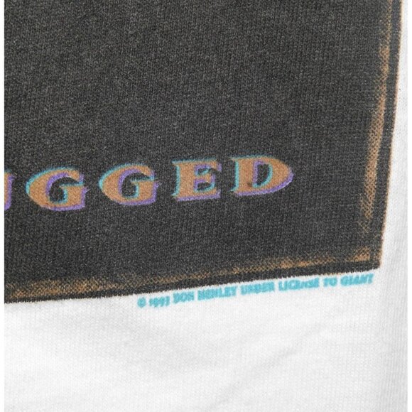 Vintage 1993 Don Henley "Unplugged & Plugged" Tour Tee T-Shirt Large Made in USA - Picture 3 of 10